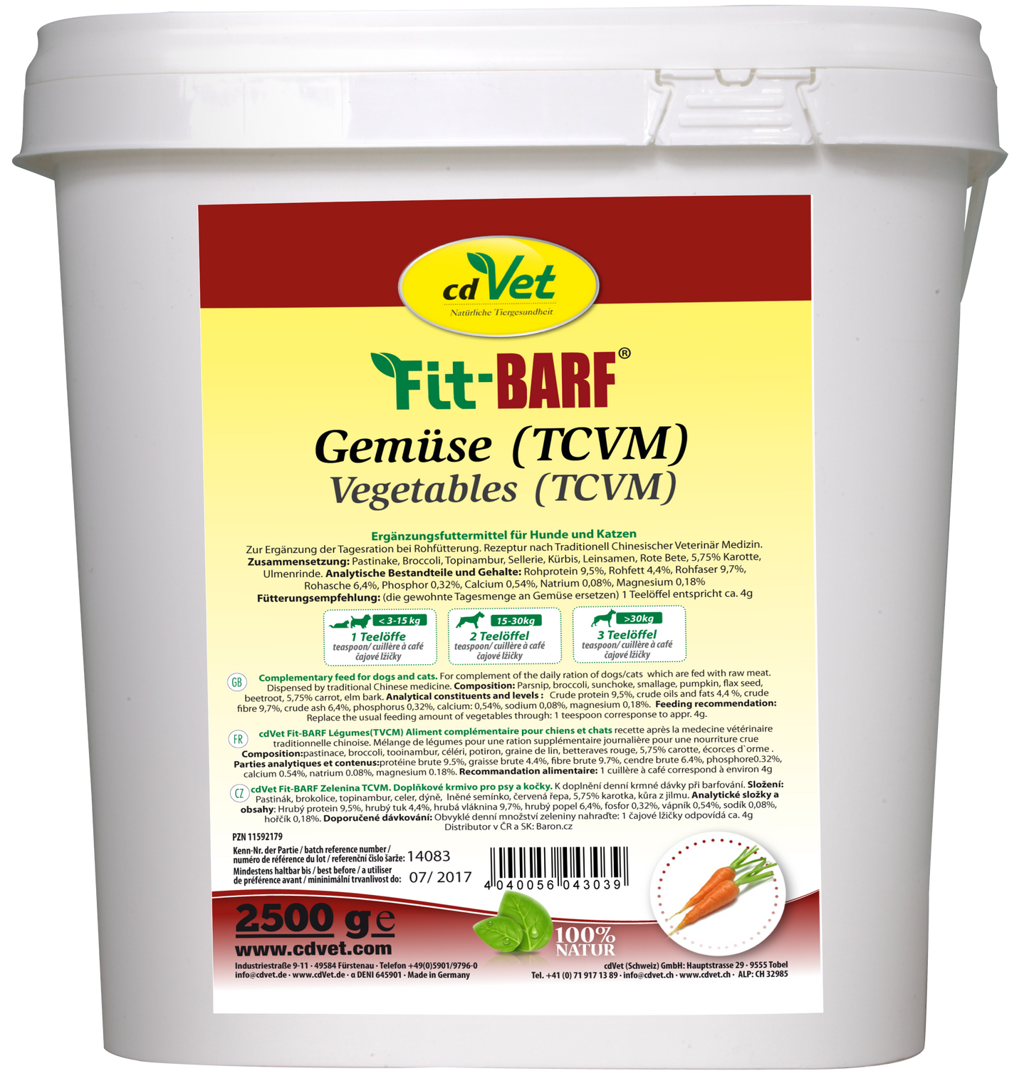 Fit-BARF Gemüse (TCVM) 2,5 kg