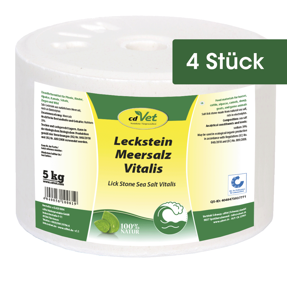 Leckstein Meersalz Vitalis 5 kg (4 St.)