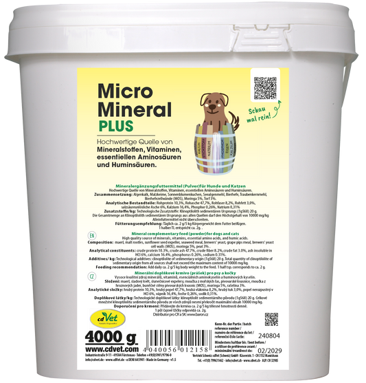 MicroMineral plus Hund &amp; Katze 4 kg