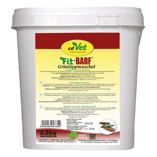 Fit-BARF Grünlippmuschel 2,5 kg